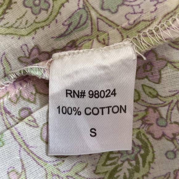 NWT House of Harlow 1960 Cap Sleeve High Neck Pleated Blouse Size S - Picture 7 of 7